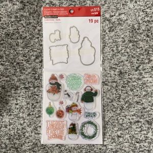 Recollections Christmas stamps and dies
